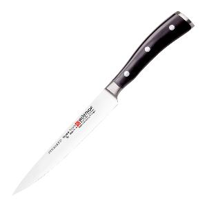 Wüsthof Classic Ikon filetkniv 16 cm fleksibelt blad svart