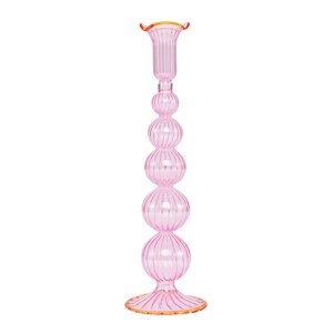 Moonlight Copenhagen Sky lysestake 30 cm rosa/oransje