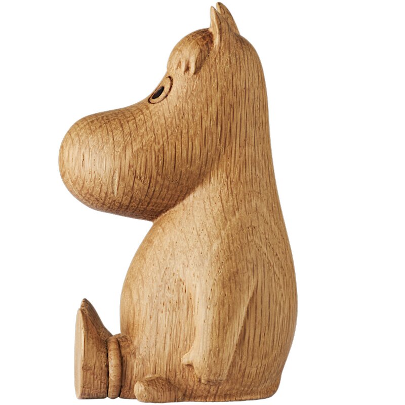 Moomin Mummi trefigur Snorkfrøken 10 cm eik