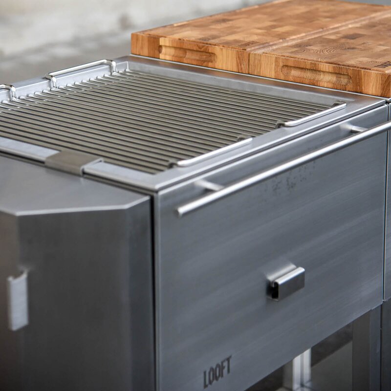 Looft Kullgrill utekjøkken 90x50x50 cm rustfritt stål