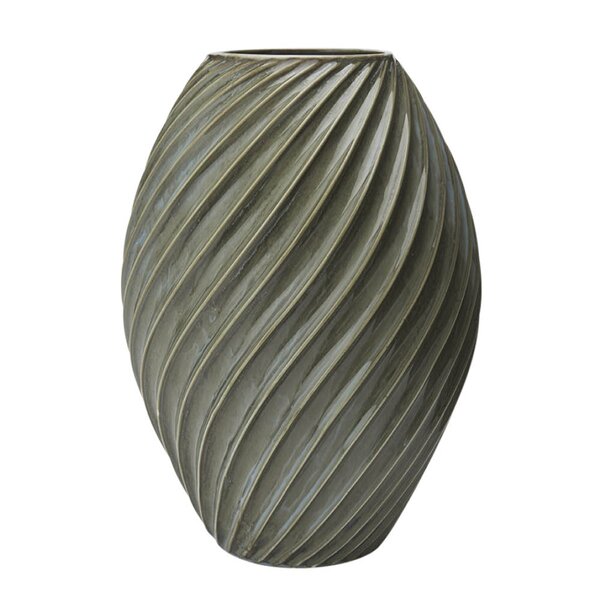 Morsø River vase 26 cm grønn