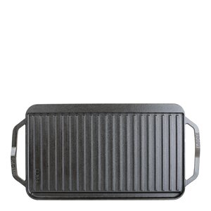 Lodge Cast Iron Chef Collection tosidig støpejernsplate 25x50 cm 