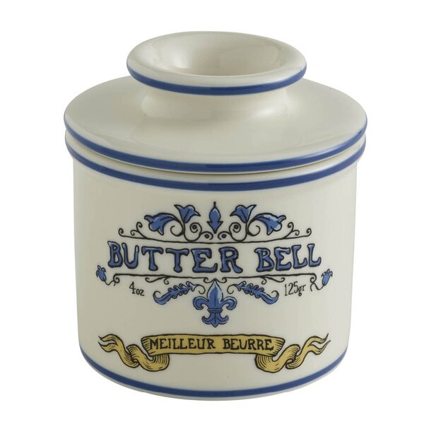 Butter Bell - Crock Art Nouveau smørklokke blå