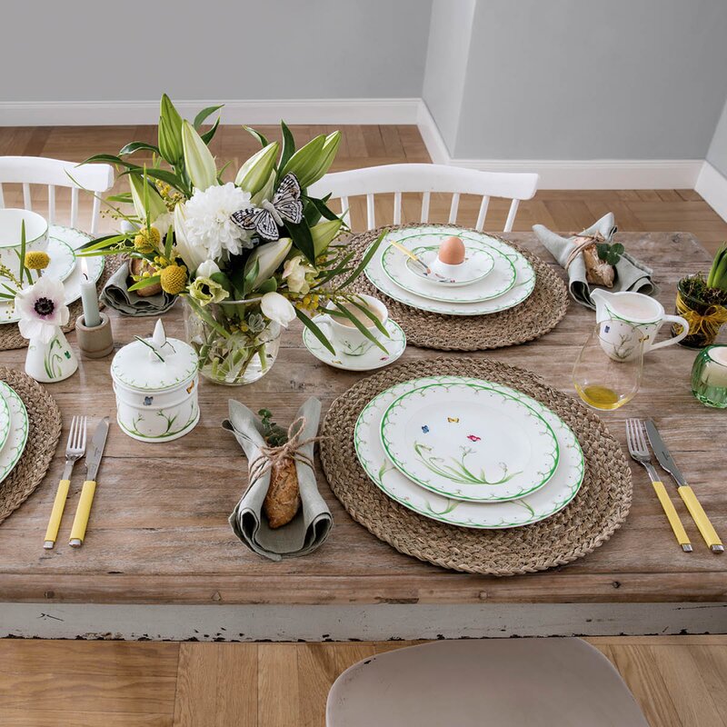 Villeroy & Boch Colourful Spring fløtemugge 21 cl hvit/grønn