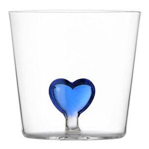 Ichendorf Milano Cuore vannglass 35 cl hjerte blå