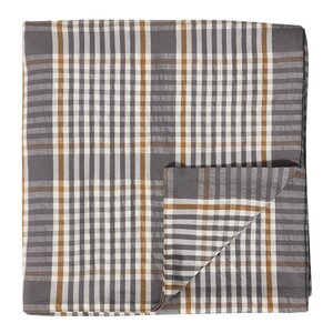 Lexington Rutete duk 150x250 cm grå/hvit/fudge