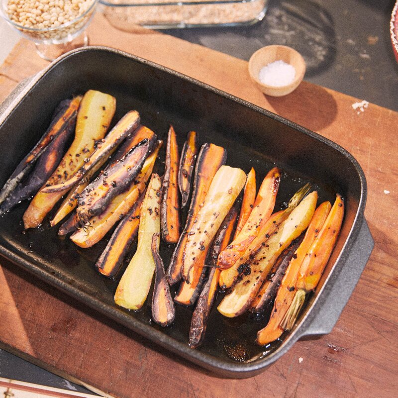 Rosendahl Ovnsfast fat cook with love 34x21,5 cm grå