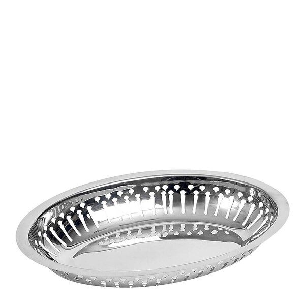 Exxent Serveringskurv oval 24x16 cm stål