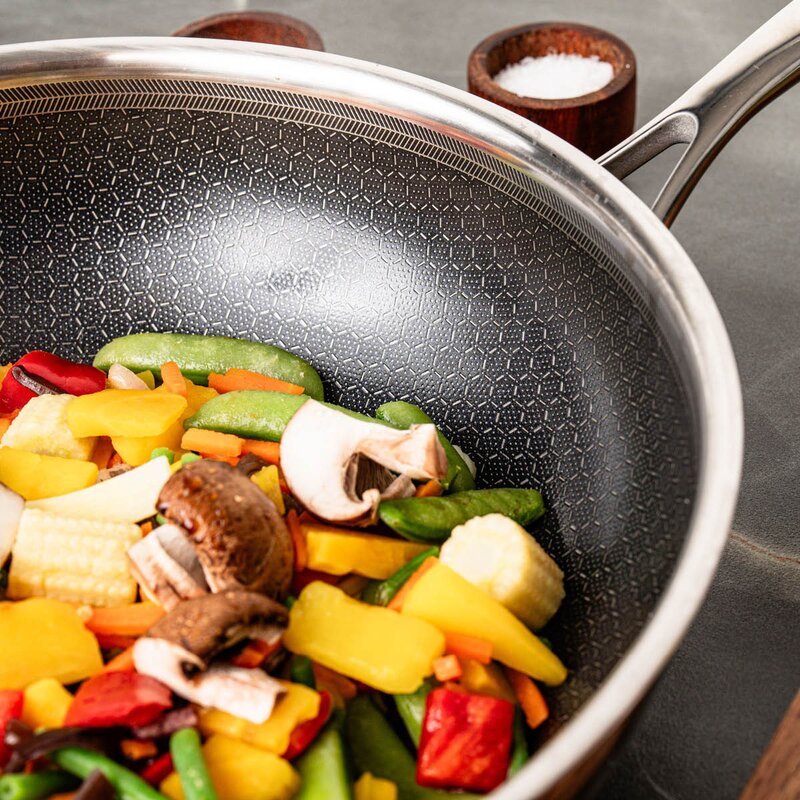 Gladkokken Hybrid wok 28 cm