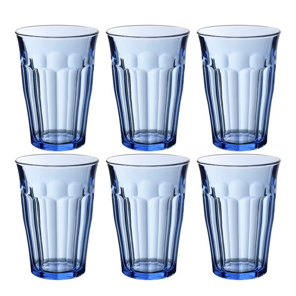 Duralex - Picardie vannglass 36 cl 6 stk marin blå