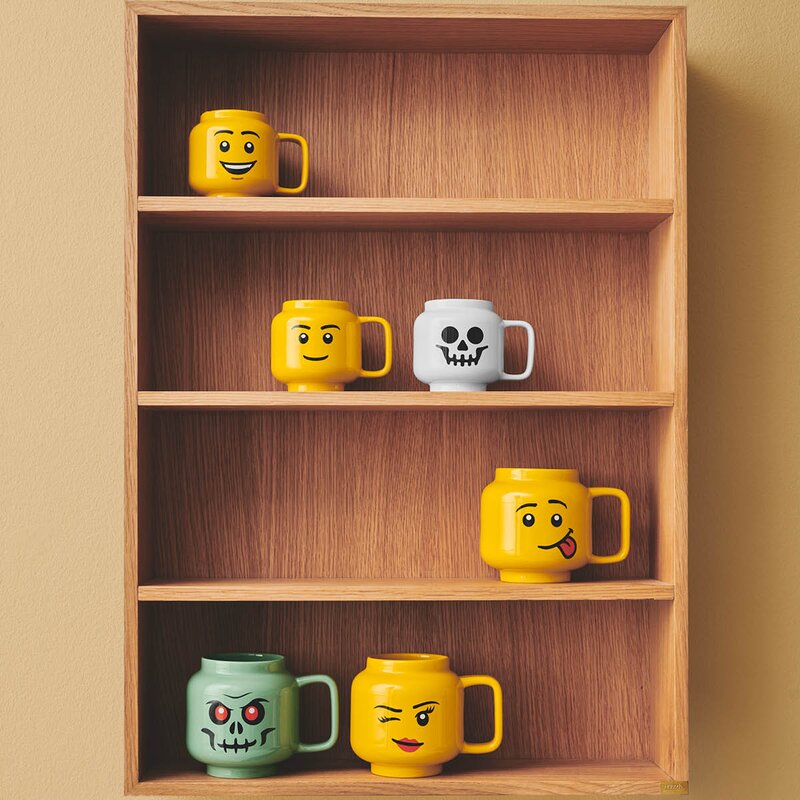 Lego Iconic krus liten glad gutt 25,5 cl gul