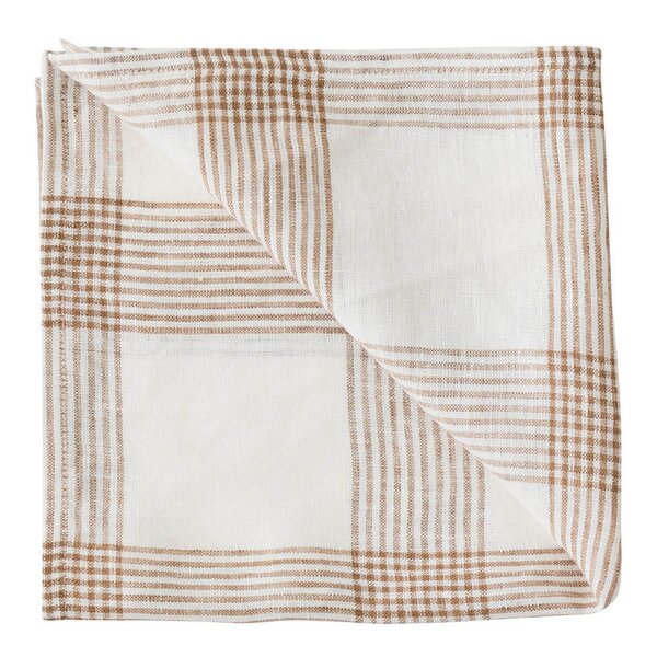 Tell Me More Odette serviett i lin 45x45 cm brun