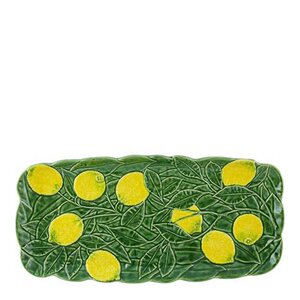 Bordallo Pinheiro Citron kakefat 43 cm sitrongul/grønn