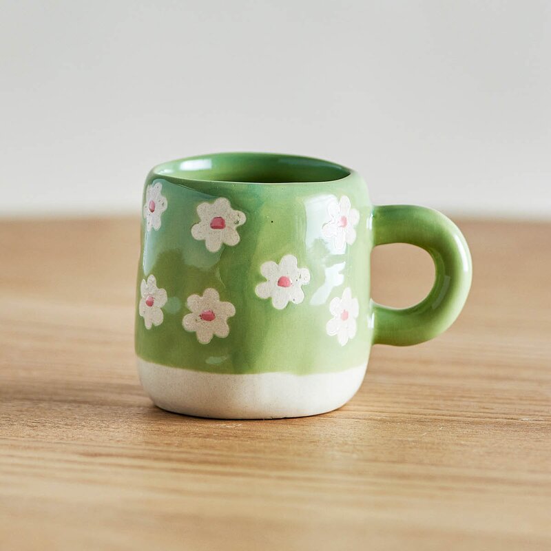 Bloomingville MINI Millie kopp 11 cl blomst grønn