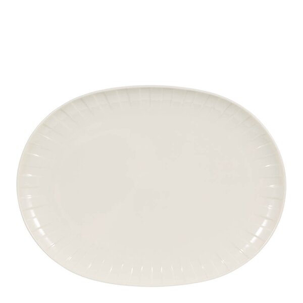 Stiernholm Senja serveringsfat oval 27x36 cm hvit