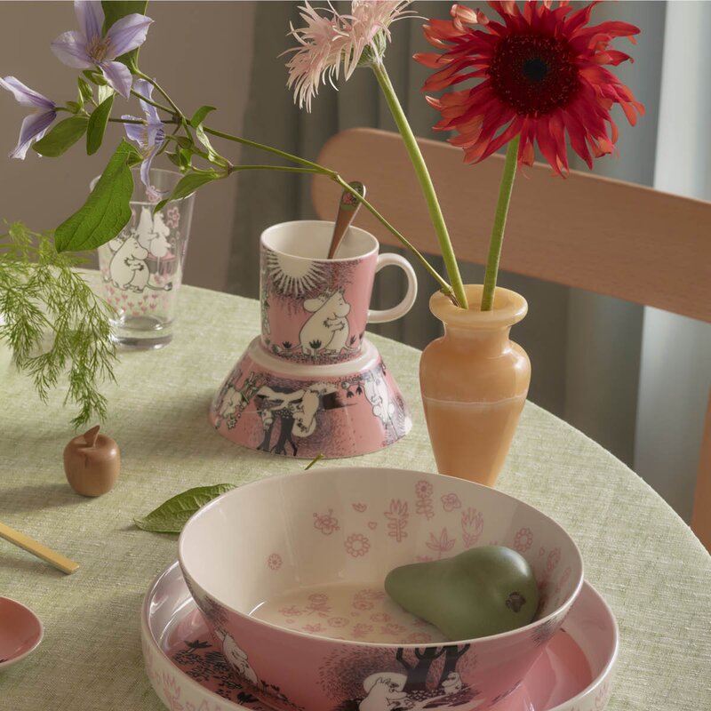 MoominArabia Frokostbolle 15 cm Kjærlighet rosa 30 år