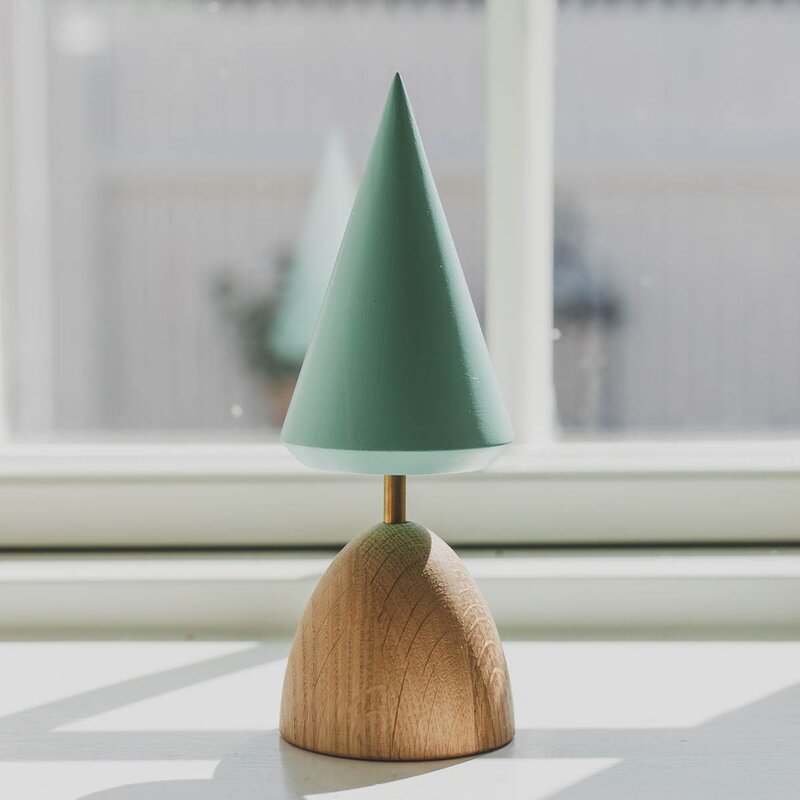 FableWood Thor medium juletre trefigur 17 cm turkis