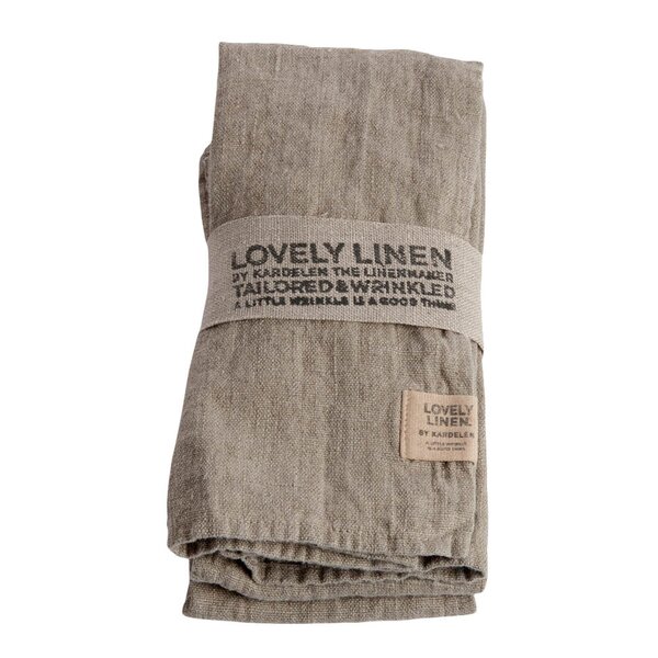Lovley Linen - Lovely serviett lin 45x45 cm 4 stk Natural Beige