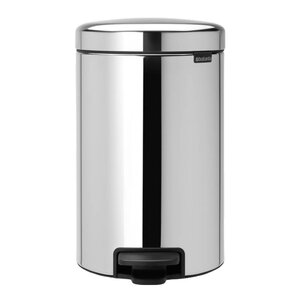Brabantia NewIcon pedalbøtte 12L blankt stål