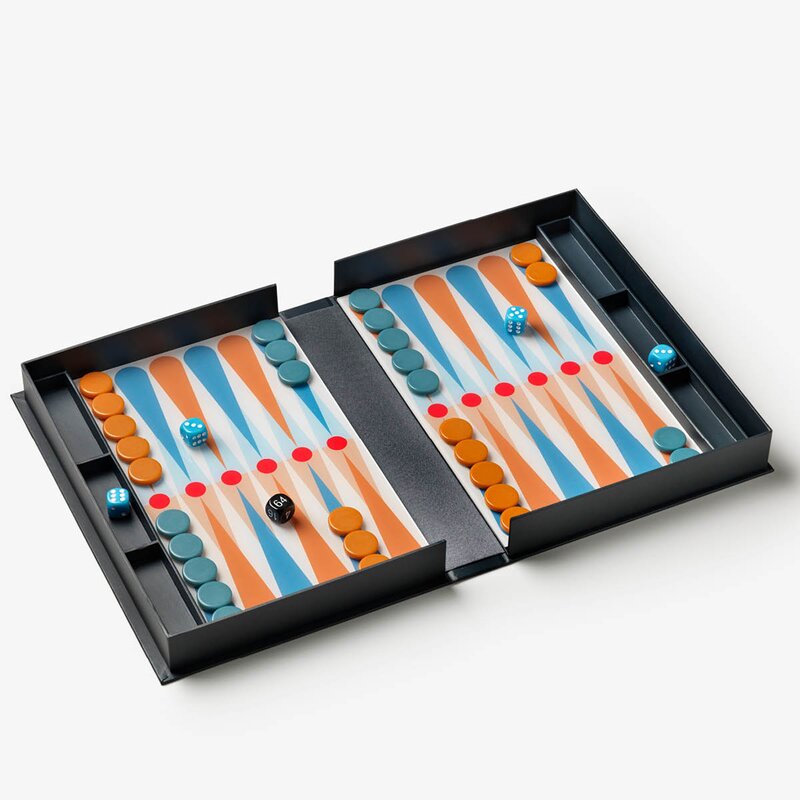 Printworks Klassisk backgammon Art of Backgammon antrasitt