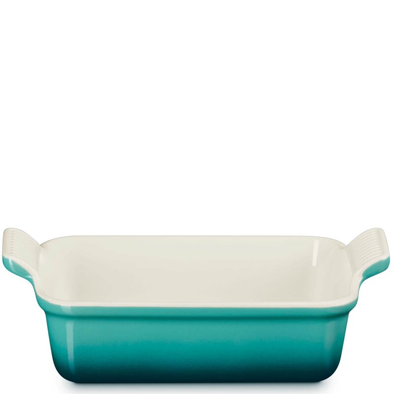 Le Creuset Heritage rektangulært serveringsfat 19 cm Bleu Riviera