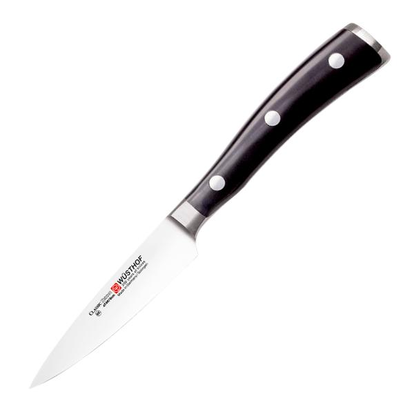 Wüsthof Classic Ikon skrellekniv 9 cm svart