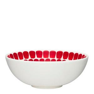 Arabia Tuokio dyp tallerken 18 cm rød