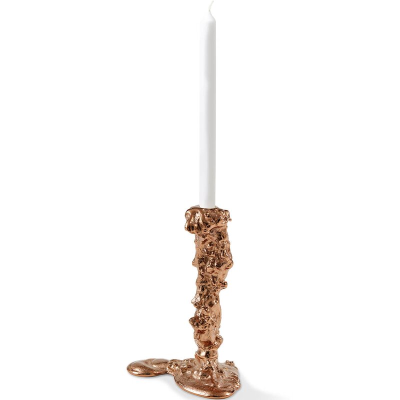 Pols Potten Drip lysestake L 25 cm rosegull