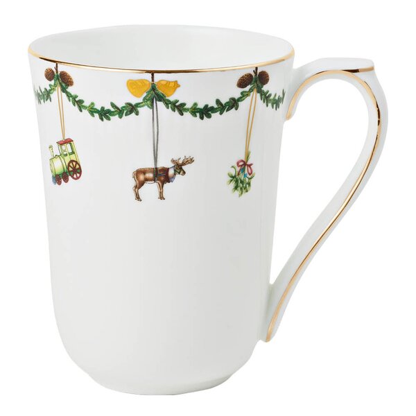 Royal Copenhagen Stjerne Riflet Jul 2026 kopp 36 cl dekor 2