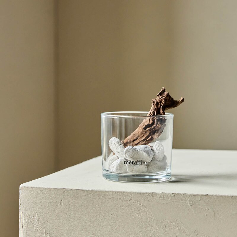 Meraki Lavastone & wood duftfrisker hvit