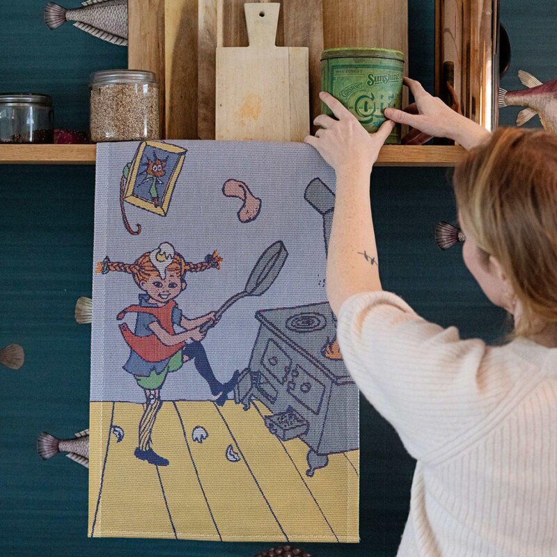 Ekelund Pippi kjøkkenhåndkle 40x60 cm pannekakekos