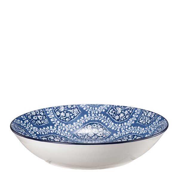 Stiernholm - Sakura dyp tallerken 20 cm 80 cl blå/hvit