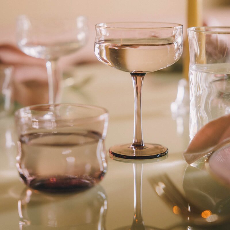 Paveau Swirl Coupe-cocktail glass 26 cl 2 stk Glow