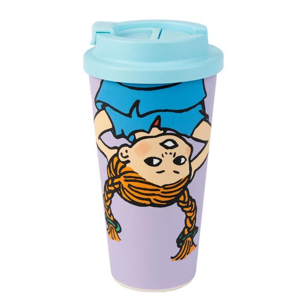 Nordicbuddies Pippi take away kopp 45 cl lilla