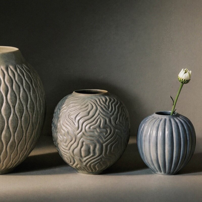 Knabstrup Keramik Solum vase 11 cm mist