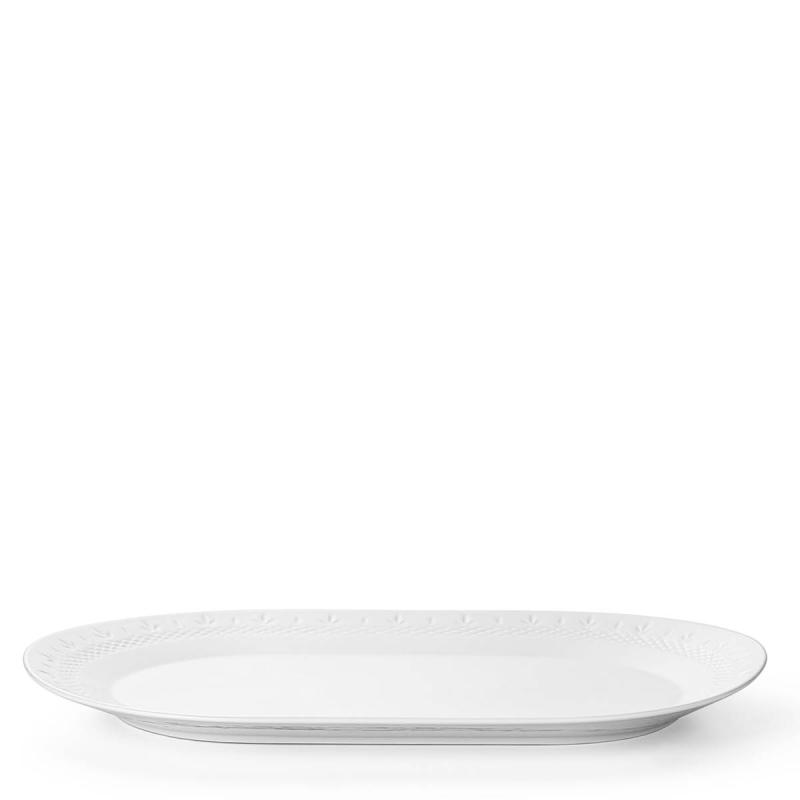 Frederik Bagger Crispy Porcelain oval serveringsfat 23x38 cm hvit