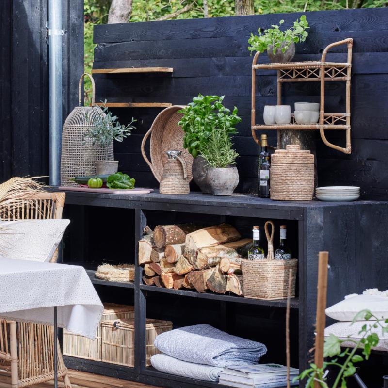 Lene Bjerre Norah isbøtte 26 cm rattan 