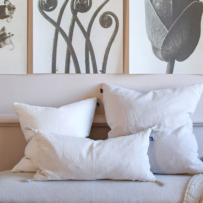 Himla Sunshine putetrekk lin 50x50 cm white