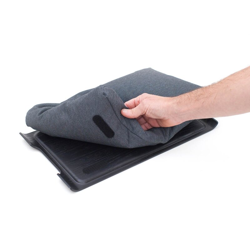 Bosign Laptray knebrett anti-slip 43x23 cm svart/grå