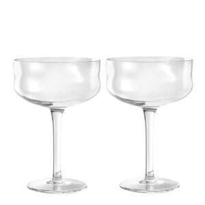 Paveau Swirl Coupe-cocktail glass 26 cl 2 stk Wave