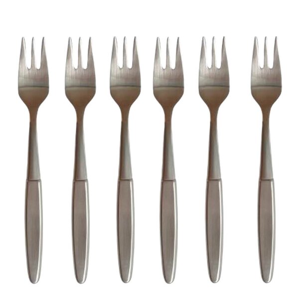 Skaugum Kakegaffel 16 cm 6 stk børstet stål