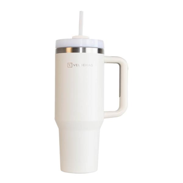 Velbehag The Tumbler med sugerør1,2 L white wine beige