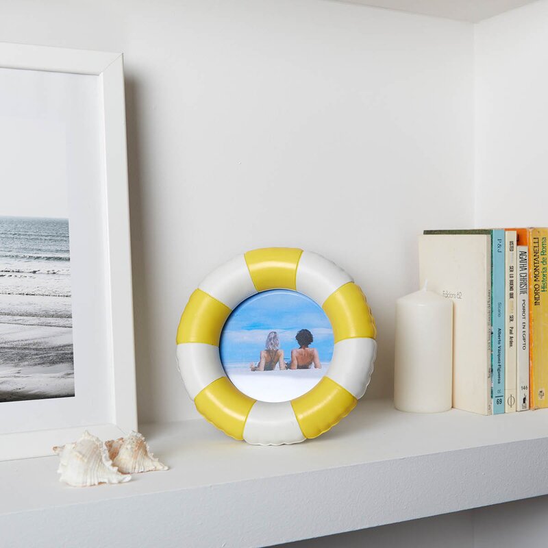 Balvi Floats fotoramme 17,2 cm gul/hvit