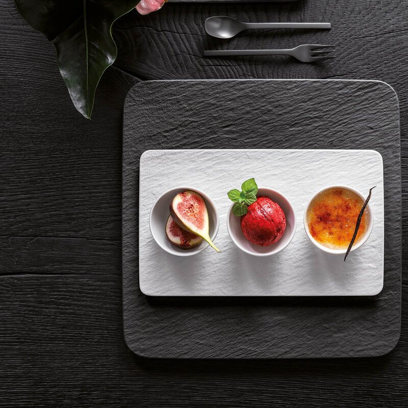 Villeroy & Boch Manufacture Rock Blanc skålsett 4 deler