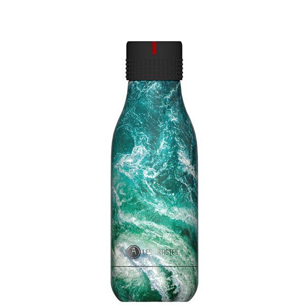 Les Artistes Bottle Up Design termoflaske 0,28L blå bølger