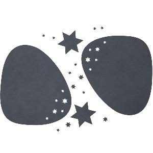 LIND DNA Curve Star Nupo gavesett spisebrikke  2+2 stk antrasitt 