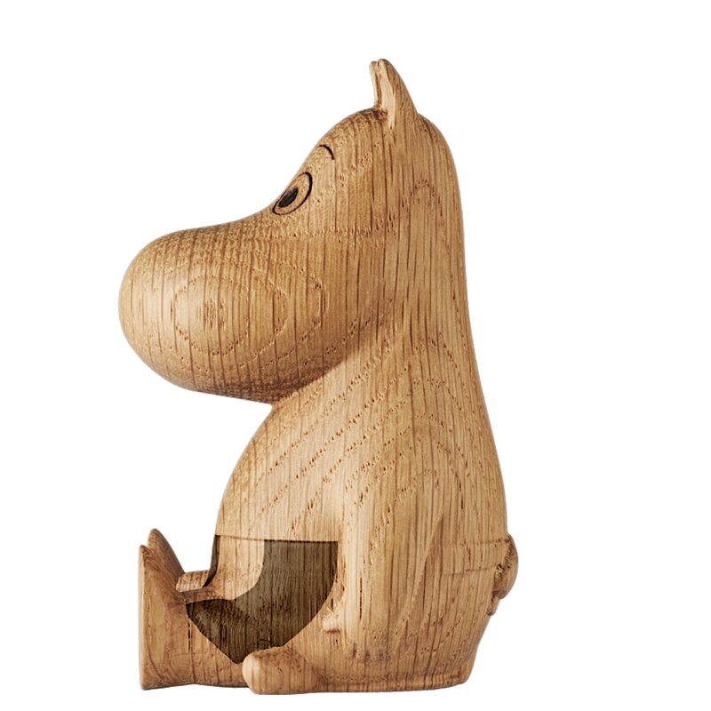 Moomin Mummi trefigur Mummimamma 10 cm eik