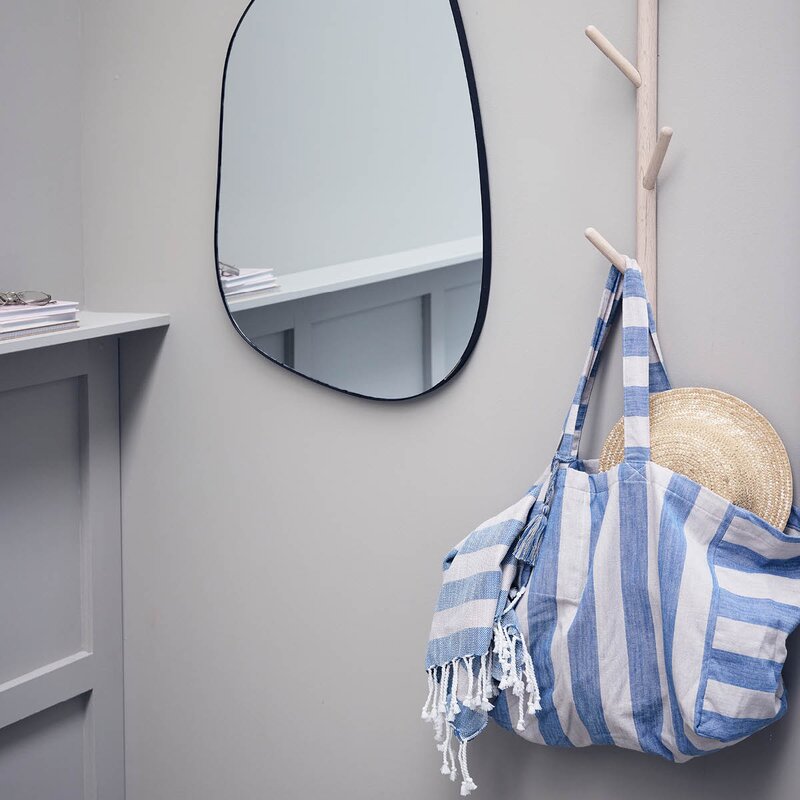 Lene Bjerre Felima handlenett 50x25 cm lin/blå