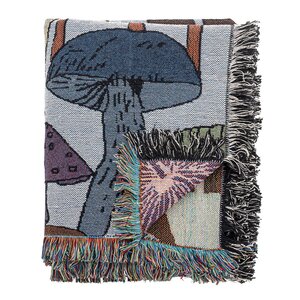 Bloomingville MINI Sonam pledd 160x130 cm flerfarget