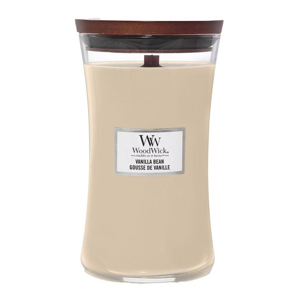 WoodWick – Hourglass duftlys stor vanilla bean